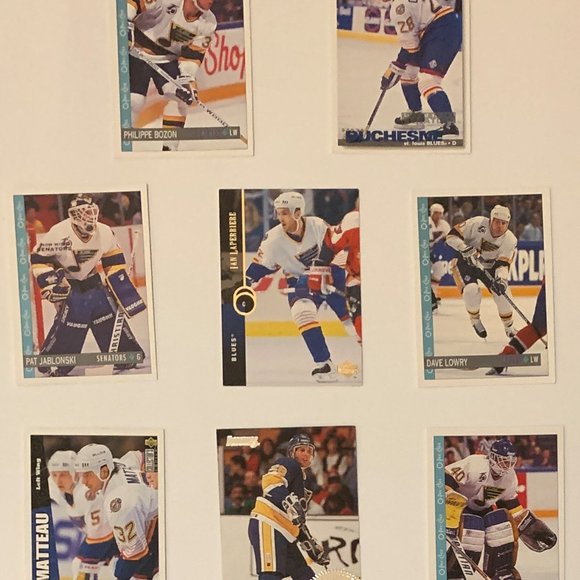 St. Louis Blues Vintage NHL Hockey Cards - Lot of 17 w/ Hull, Pronger, Cujo RC - Picture 4 of 7